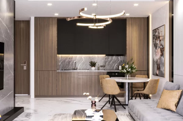 Апартаменты 1+1 и 2+1 с видом на море с рассрочкой на продажу в самом роскошном районе Аланьи