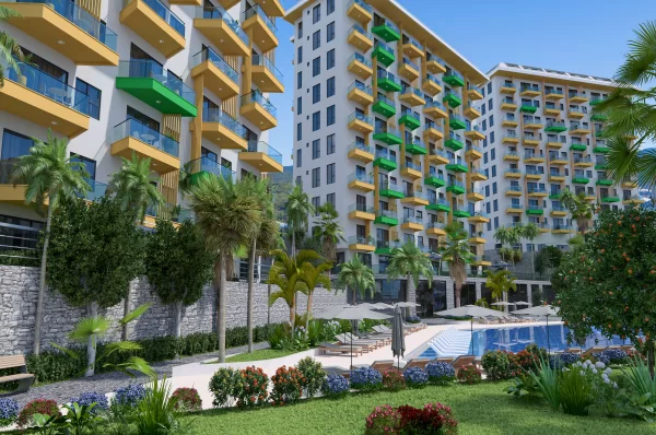 Privileged Living Oasis and Property for Sale with One Bedroom in Alanya