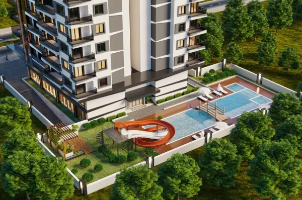 Just 100 Meters to Sea Newly Apartments and Penthouses for Sale in Alanya