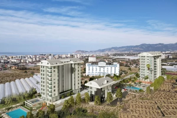 Named Life in the Garden Project with 1+1 Flats and 2+1 Penthouses Options for Sale in Alanya