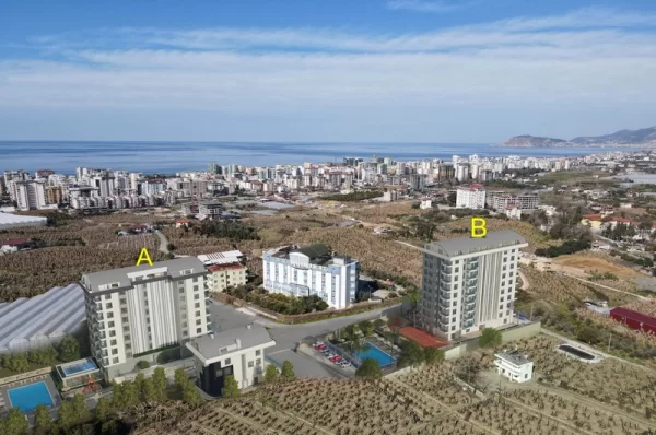 Named Life in the Garden Project with 1+1 Flats and 2+1 Penthouses Options for Sale in Alanya