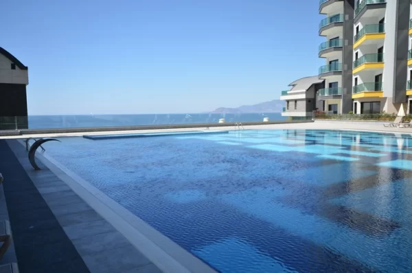 Sea View from Each Corner Beachfront 1+1 Flats and 3+1 Duplexes for Sale in Alanya