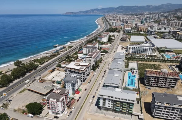 Open Your Windows for Sea View Beachfront 2+1 and 3+1 Duplexes for Sale in Alanya