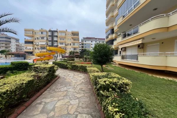 Just 100 Meters to Sea 2+1 Fully Furnished Apartment for Sale in Alanya