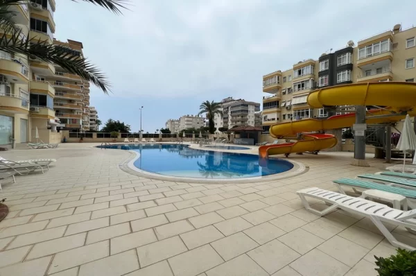 Just 100 Meters to Sea 2+1 Fully Furnished Apartment for Sale in Alanya