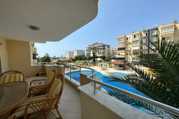 Just 100 Meters to Sea 2+1 Fully Furnished Apartment for Sale in Alanya