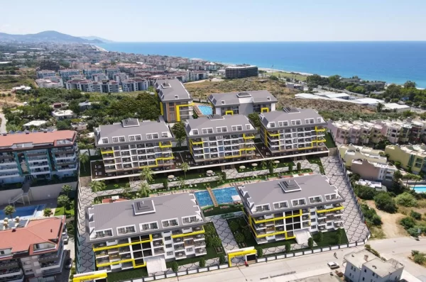 Discover Newly Completed, Modern Architectural 1+1 and 2+1 Properties for Sale in Alanya