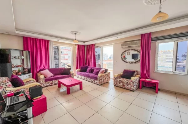 Explore the Fully Furnished High Floor 2+1 Apartment for Sale in Alanya