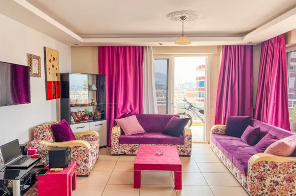 Explore the Fully Furnished High Floor 2+1 Apartment for Sale in Alanya