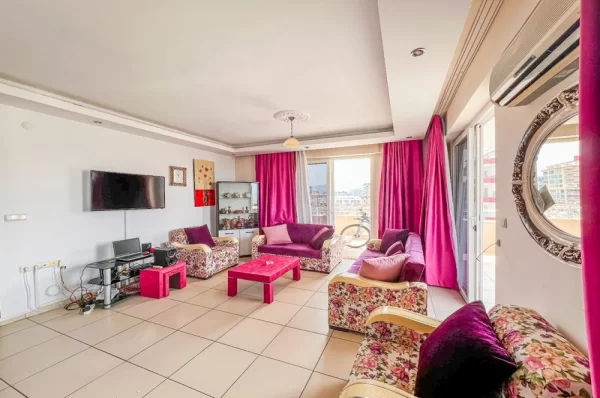 Explore the Fully Furnished High Floor 2+1 Apartment for Sale in Alanya